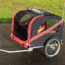 Load image into Gallery viewer, Outdoor Dog Carriers Small Trailer Portable Folding Storage Small Medium Dogs Travel Bicycle Trailer Dog Supplies Pet Products