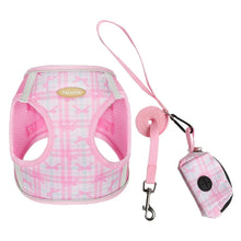 Load image into Gallery viewer, Cat Accessories Breathable Dog Harness Leash Adjustable Anti slip Cat Harnesses Vest Soft Bow Pet Chest Harness for Small Dogs