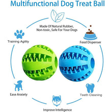 Load image into Gallery viewer, Dog Toy Ball Interactive Rubber Balls Puppy Chewing Toys Pet Tooth Cleaning Ball Cats Pets Food Treat Feeder Silicone Balls Toy