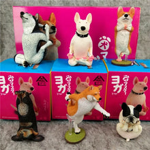 Load image into Gallery viewer, 6PCS/set Yoga Dog Doll Funny Creative Animal Dog Dance Master Blind Box Toy Desktop Ornament Anime Peripheral Gifts