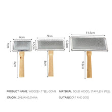 Load image into Gallery viewer, Pet Cat and Dog Grooming Supplies: Hair Remover Brush, Wood Combs, Flea Comb for Shedding