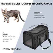 Load image into Gallery viewer, Dog Carrier Bag Soft Side Backpack Cat Pet Carriers Dog Travel Bags Airline Approved Transport For Small Dogs Cats Outgoing