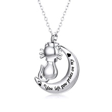 Load image into Gallery viewer, Dropship Pet Memorial Jewelry for Ashes Pendant Dog Cat You Left paw Prints on My Heart Urn Necklace Memorial Keepsake Jewelry
