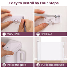 Load image into Gallery viewer, Retractable Dog Gate for Doorways Stairs Hallways Indoor Outdoor Pet Fence