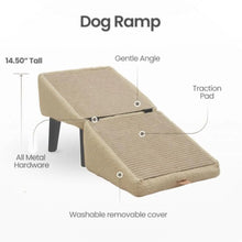 Load image into Gallery viewer, Split Dog Staircase Safety Ramp DualPurpose Folding Wooden Footstool Sofa Steps For Large Medium Small Dogs Cats Puppy Supply