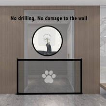 Load image into Gallery viewer, Dog Gate for Stairs - Pet House Screen Door with 4 Hooks, Indoor Safety Fence Barrier, Stairway Pet Gate for Dogs Cats