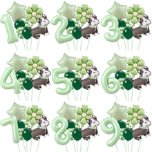 Load image into Gallery viewer, 1 set of dog pet themed birthday balloon decoration set, daisy, husky, spotted dog, sausage, dog, bago, aluminum foil balloon