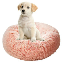 Load image into Gallery viewer, Soft Plush Pet Beds USB Heating Round Dog Bed Donut Round Beds For Small Medium Dogs And Cats Comfortable And Machine Washable