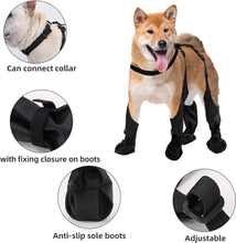 Load image into Gallery viewer, Outdoor Walking Dog Boot Leggings for Small Medium Large Dogs Suspender Boots Waterproof Snowy Dog Paw Protects Boot Covers