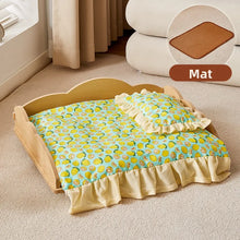 Load image into Gallery viewer, Wooden Dog Bed Four Seasons Universal Teddy Small Dog Summer Special Bed Suspended Off-the-und Pet Wood Bed