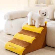 Load image into Gallery viewer, Dog House Dog Stairs Pet 2/3 Steps Stairs for Small Dog Cat Pet Ramp Ladder Anti-slip Removable Dogs Bed Stairs Pet Supplies