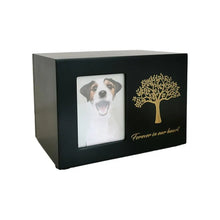 Load image into Gallery viewer, Cremation Urn for Dogs Funeral with Photo Frame Wood Cat Ashes Keepsake Box