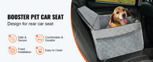 Load image into Gallery viewer, SucceBuy Dog Car Seat Dog Booster Seat for Car with A Storage Pocket Sponge Filling Car Bed for Medium Large Dog up to 55 lbs