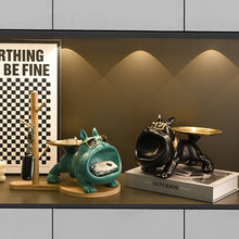 Load image into Gallery viewer, Home Decoration Handsome Bulldog Statue Dog Statue Tray Series Multi Functional Storage Home Decor