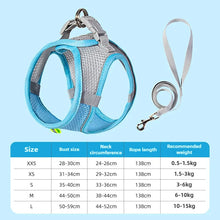 Load image into Gallery viewer, Pet Things Cat Accessories Cute Adjustable Cat Collar and Leash Set for Walking Safe Reflective Soft Comfortable Vest