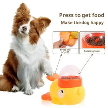 Load image into Gallery viewer, Cartoon Duck-shaped Dog Interactive Feeding Dog Food Educational Toys Intelligent Non-slip Dog Food Dispenser Home Pet Supplies