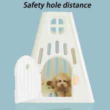 Load image into Gallery viewer, Indoor Teddy Dog House Outdoors Plastic Bichon House Small Medium Chihuahua Puppy Kennel Door Luxury Breathable Dogs Supplies