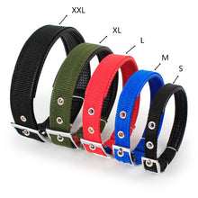 Load image into Gallery viewer, Solid Dog Collars Nylon Dog Collar For Small Medium Large Dogs Teddy Keji Pitbull Bulldog Beagle