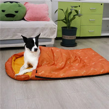 Load image into Gallery viewer, Dog Sleeping Bag Bone Pet Sleep Mat Outdoor Camping Warm Kennel Pad Dog Bed Blanket dog beds for medium dogs pet supplies puppy