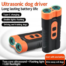 Load image into Gallery viewer, Rechargeable Ultrasonic Dog Bark Control Device LED Training Tool Anti Barking Deterrent For Pet Behavior Correction.