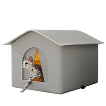 Load image into Gallery viewer, Stray Cat dog House Waterproof Outdoor Winter Warm Pet Cave Sleeping Beds Home Foldable Washable for Small Dog Puppy Supplies