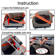 Load image into Gallery viewer, Outdoor Dog Carriers Small Trailer Portable Folding Storage Small Medium Dogs Travel Bicycle Trailer Dog Supplies Pet Products