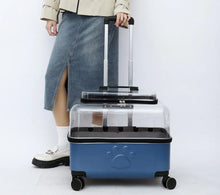 Load image into Gallery viewer, Portable Dog Strollers Carriers Travel Luxury Transparent Cats Strollers Cheap Outdoor Small Medium Suitcase Pets Supplies