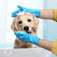 Load image into Gallery viewer, Pet Grooming Bathing Gloves Dog Cat Bathing Shampoo Massaging Cleaning Cleanner Sponge Silicon Hair Removal Glove