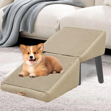 Load image into Gallery viewer, Split Dog Staircase Safety Ramp DualPurpose Folding Wooden Footstool Sofa Steps For Large Medium Small Dogs Cats Puppy Supply