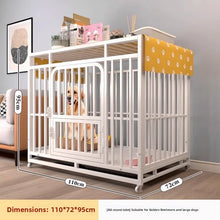 Load image into Gallery viewer, Indoor Dog Cage Large Medium Dog House with Toilet Golden Retriever Samoyed Border Collie Labr Retriever Pet Cage Fence