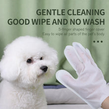 Load image into Gallery viewer, Pet Grooming Glove Pet Bathing Wipes Dog Body Wipes No Rinse Washing Gloves for Cat Cleaning Fur Ear Eye & Paws Deodorizing