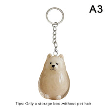 Load image into Gallery viewer, Clear Puppy Hair Memorial Pet's Dog Fur Container DIY Pendant Keychain Decor Pet Lovers Home Display Gifts