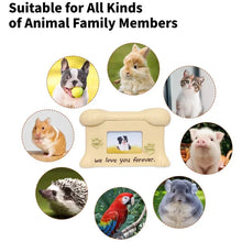 Load image into Gallery viewer, Resin Pet Urns Dogs Cats Cremation Urn Peaceful Memorial with Photo Frame Cremation Urns for Animal Ashes Funeral Pet Ashes Box