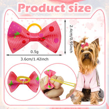 Load image into Gallery viewer, Dog Bow 200PCS Hair Accessories Cute Puppy Bow Handmade Removable Bow With Rubber Band For Dogs and Cat Wholesale Pet Supplies