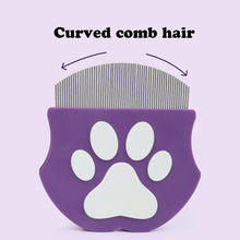 Load image into Gallery viewer, Pet Grooming Comb - Flea Comb for Cats & Dogs, Curved Design for Face & Body, Mini Detangling Brush for Pets