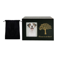 Load image into Gallery viewer, Wooden Pet Cremation Urn Dogs Cat Ashes Keepsake Box with Photo Frame Dog Memorials Urn Case Small Animal Supplies
