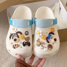 Load image into Gallery viewer, 1 Set Cute Dogs Shoes Accessories Boys Girls Sandals Garden Shoe Buckle Decorations Fit Charm
