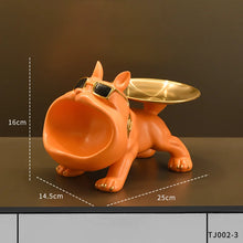 Load image into Gallery viewer, Home Decoration Handsome Bulldog Statue Dog Statue Tray Series Multi Functional Storage Home Decor