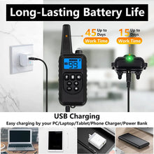 Load image into Gallery viewer, 800m Digital Dog Training Collar Waterproof Rechargeable Remote Control Pet with LCD Display for All Size Shock Vibration Sound