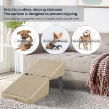 Load image into Gallery viewer, Split Dog Staircase Safety Ramp DualPurpose Folding Wooden Footstool Sofa Steps For Large Medium Small Dogs Cats Puppy Supply