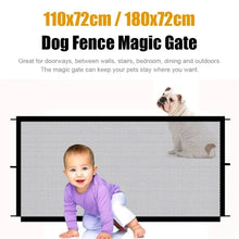 Load image into Gallery viewer, Pet Dog Fence Gate Safe Guard Safety Enclosure Folding Dog Fences Dog Gate The Ingenious Mesh Magic Pet Gate Pet Supplies