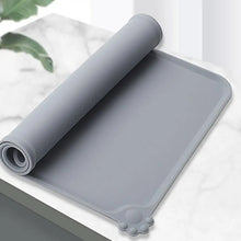 Load image into Gallery viewer, Pet Supplies Silicone Dog Bowl Mat with High Lips Non-Stick Waterproof Food Feeding Pad Puppy Feeder Tray Water Cushion Placemat