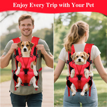 Load image into Gallery viewer, Dog Front Carrier Backpack, Adjustable Dog Chest Carrier Backpack,Dog Carriers for Small Dogs & Cats Hiking Camping Travel