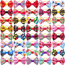 Load image into Gallery viewer, 100pcs Pet Accessories Dog Hair bows Fashion Cute Dog Bows Rubber Bands Pet Hair Collar Decoration for Dog Accessories