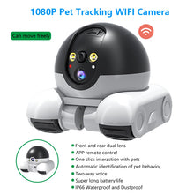 Load image into Gallery viewer, 1080P Pet Tracking WIFI Camera Home Security Protection Surveillance Camera Mobile APP Remote Control Baby Pet Monitor Robot Cam