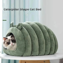 Load image into Gallery viewer, Cats Beds for Winter Pet Supplies Plush House Warm Kitten Goods Cushions Houses and Habitats Things Bed Basket Dog Mat Products