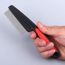 Load image into Gallery viewer, Dog Cat Grooming Comb - Teeth Shedding, Hair, Flea & Lice Removal, Stainless Steel, Deworming, Opening Knots