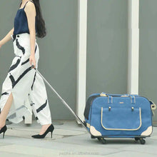 Load image into Gallery viewer, Pet Dog Carrier Bags With Removable Rolling Wheels Dogs Cats Carrier Backpack Breathable Luggage Pets Car Travel Transport Bags