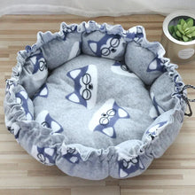 Load image into Gallery viewer, Dog Bed Small Medium Dogs Cushion Soft Cotton Winter Basket Warm Sofa House Cat Bed for Dog Accessories Pet Supplies