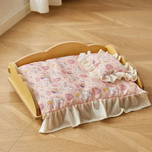 Load image into Gallery viewer, Wooden Dog Bed Four Seasons Universal Teddy Small Dog Summer Special Bed Suspended Off-the-und Pet Wood Bed